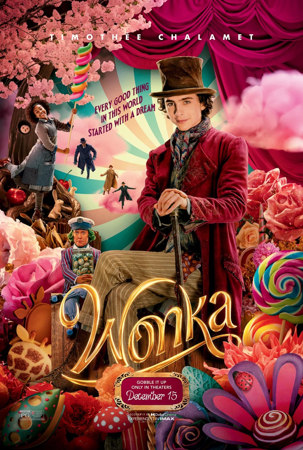 Os melhores looks de Timothee Chalamet na Willy Wonka Tour 573