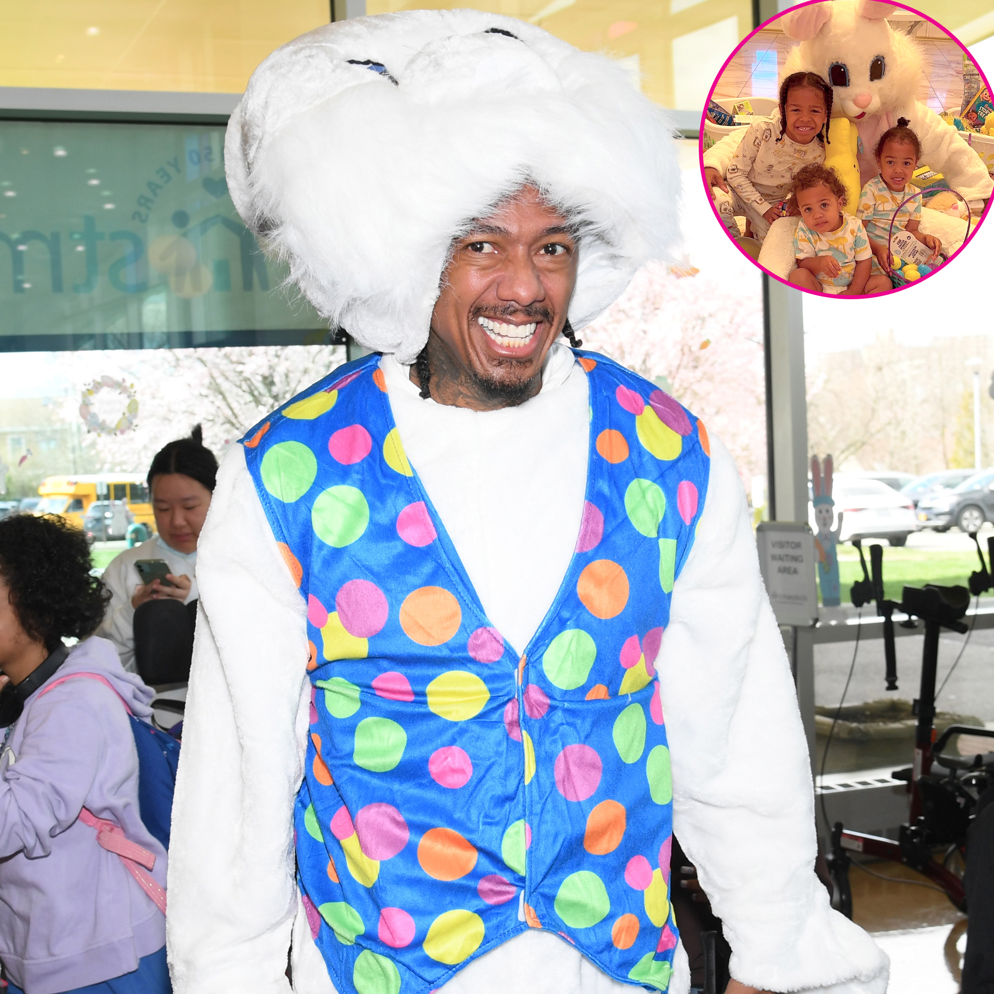 See Nick Cannon Dressed Up as the Easter Bunny With His Kids