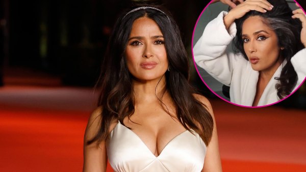 Salma Hayek Demonstrates How to Cover Up Gray Hairs at Home 256 263
