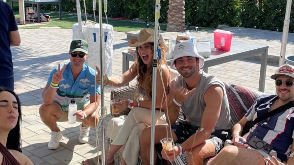 Bachelors Joey Graziadei and Kelsey Anderson Meet Up With Maria Georgas at Stagecoach