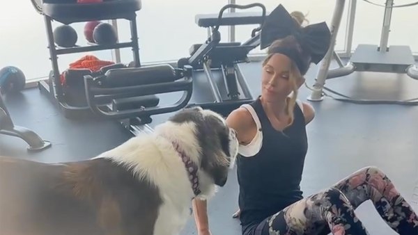 Kate Beckinsale Hits the Gym With a Dog After Hospitalization