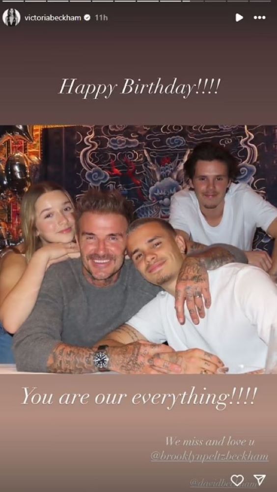 David Beckham e filhos