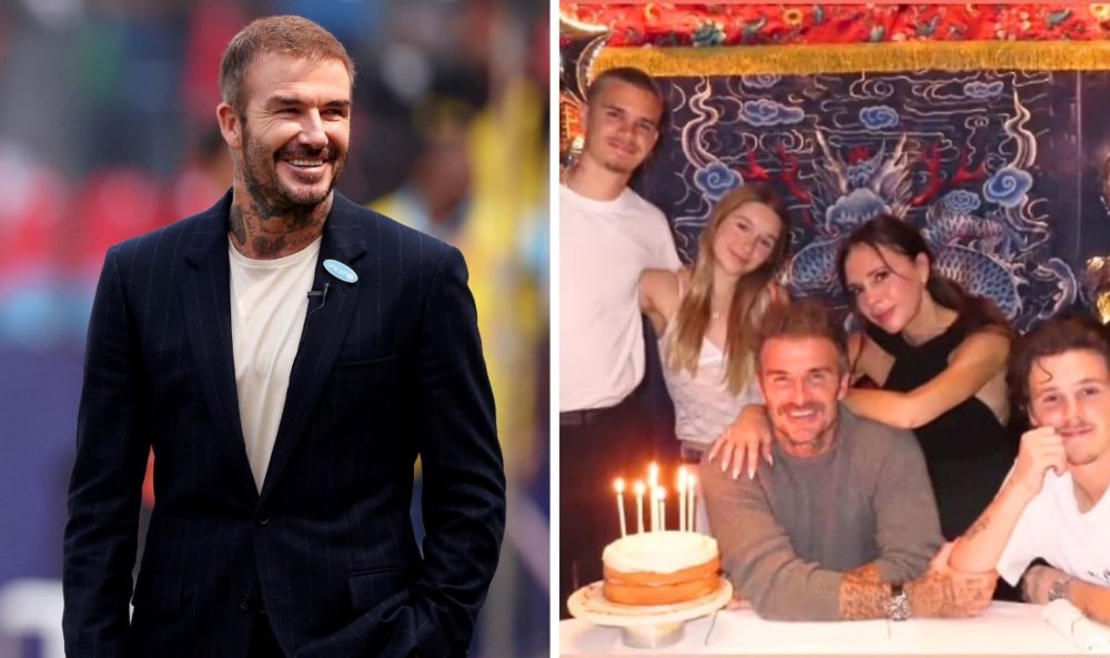 David Beckham comemora 49 anos com a família