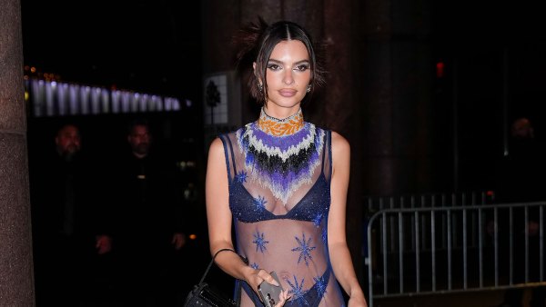 Feature Emily Ratajkowski Bares Even More Skin With Colorful 2024 Met Gala Afterparty Ensemble