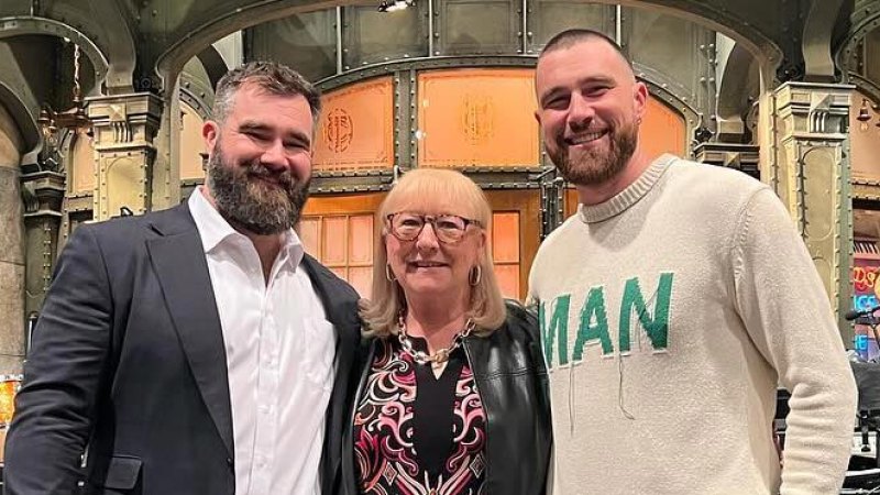Feature How Donna Kelce Turned Jason Kelce and Travis Kelce Into The Men They Are Today Us Weekly 2421
