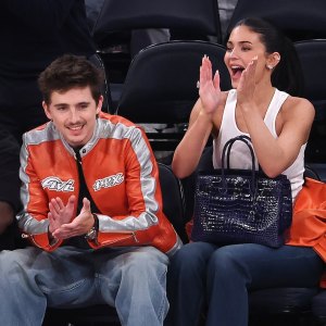 Timothee Chalamet and Kylie Jenner Show PDA Courtside at the Knicks