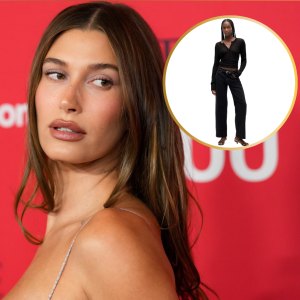 Hailey Bieber and Gap 90's Low Rise Loose Jeans