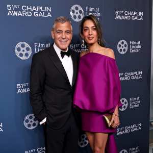 George Clooney and Wife Amal Clooney Enjoy Rare Outing With Their Kids at Charity Event in Italy
