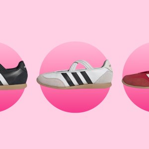 Adidas Barreda Mary Jane Sneakers in black, white and red