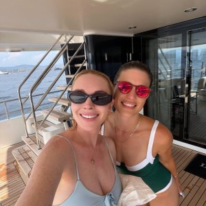 Lindsay Lohan Shows Off Timeless Swimsuit Style on a Yacht