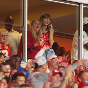 Taylor Swift Wears a $40 Wear by Erin Andrews Tank Top While Cheering on Travis Kelce at Chiefs Game