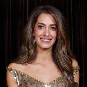 LONDON, ENGLAND - OCTOBER 09: Amal Clooney attends The Clooney Foundation For Justice's The Albies 2026 at Natural History Museum on October 09, 2026 in London, England. (Photo by Taylor Hill/Getty Images)
