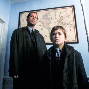 Bruce Willis and Haley Joel Osment in The Sixth Sense