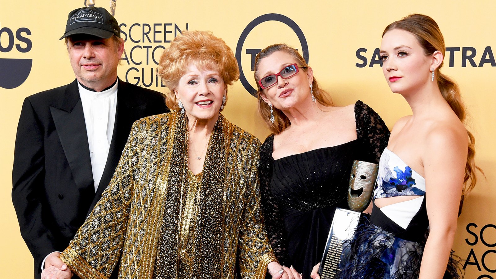 Todd Fisher, Debbie Reynolds, Carrie Fisher and Billie Lourd