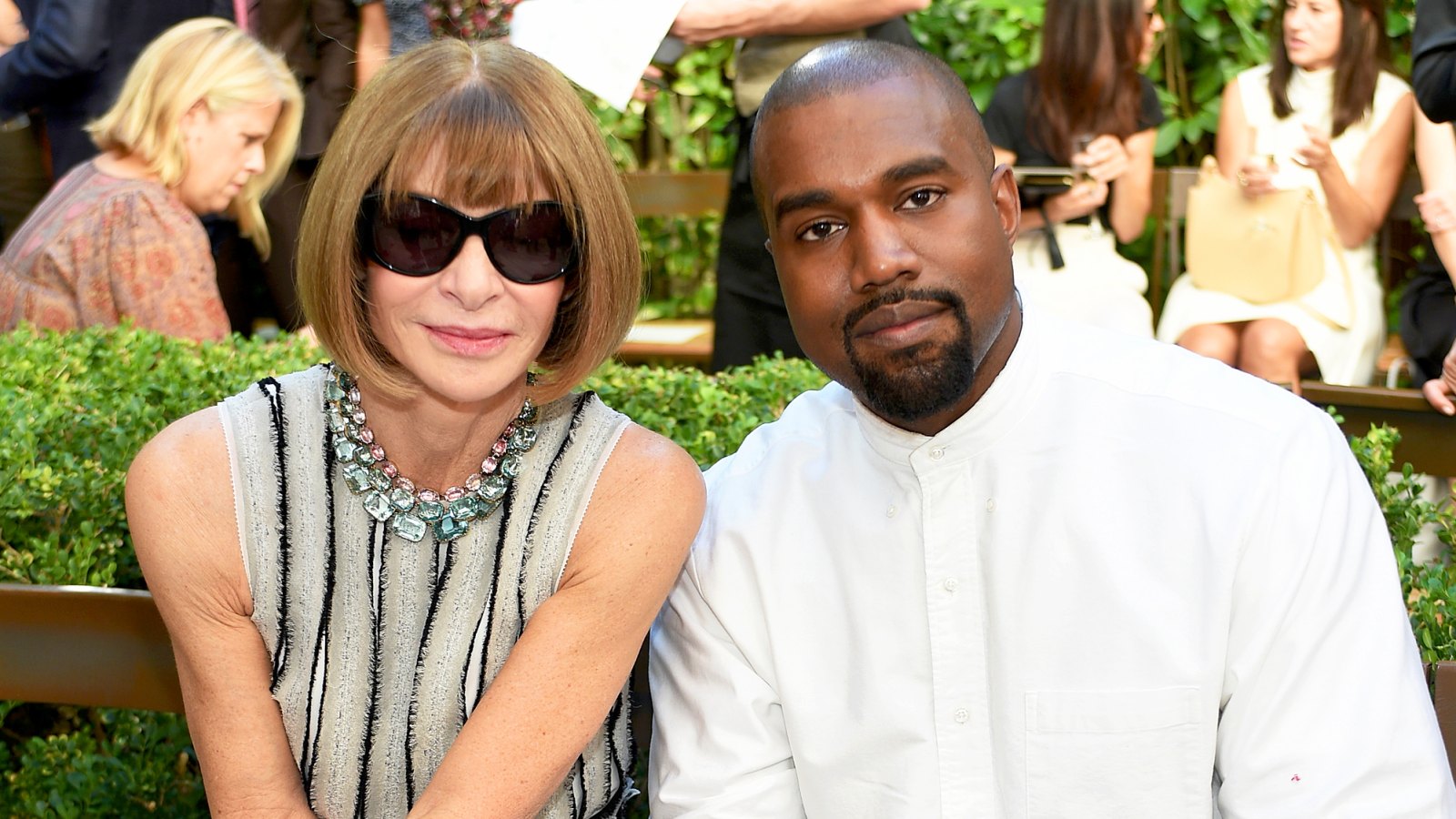 Anna Wintour and Kanye West