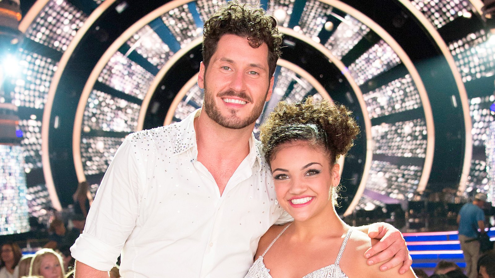 Val Chmerkovskiy and Laurie Hernandez