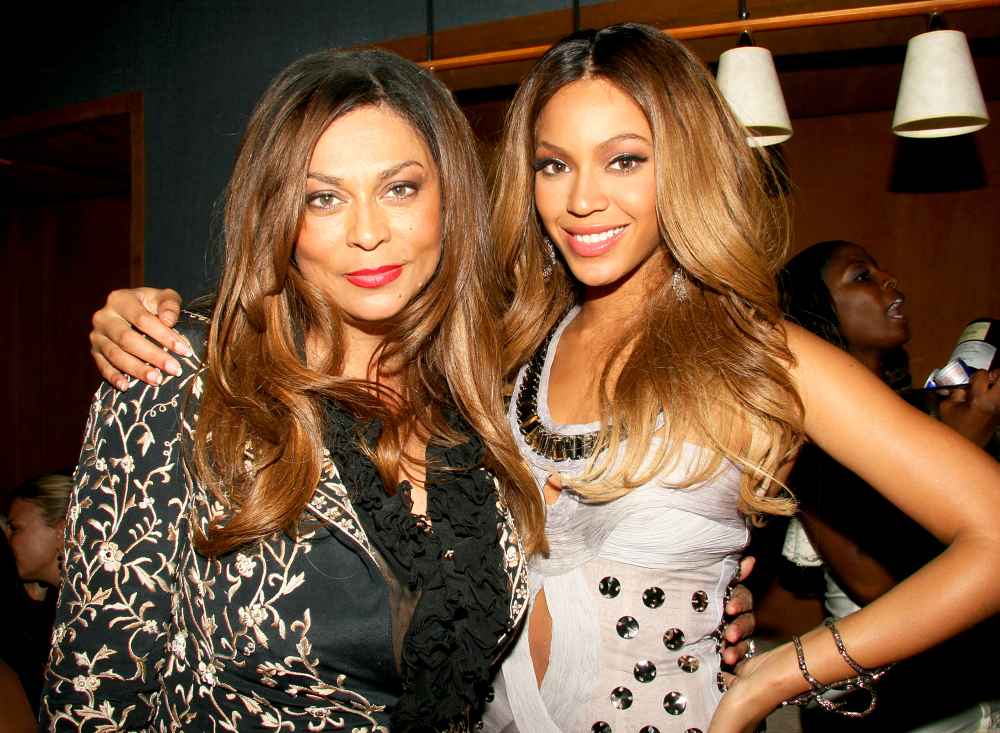 Tina Knowles and Beyoncé