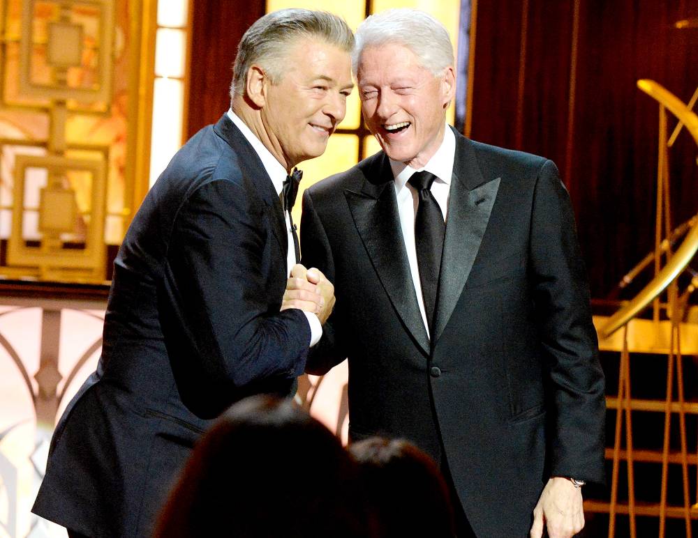 Alec Baldwin and Former United States President Bill Clinton attend "Spike's One Night Only: Alec Baldwin" at The Apollo Theater on June 25, 2017 in New York City.