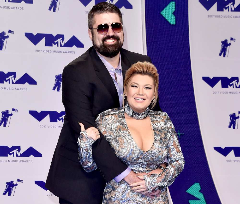 Andrew Glennon (L) and Amber Portwood attend the 2017 MTV Video Music Awards at The Forum on August 27, 2017 in Inglewood, California.