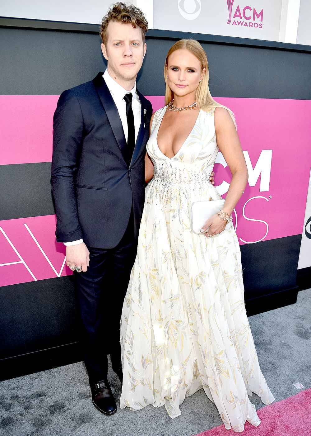 Anderson East and Miranda Lambert attend the 52nd Academy of Country Music Awards at Toshiba Plaza on April 2, 2017 in Las Vegas, Nevada.