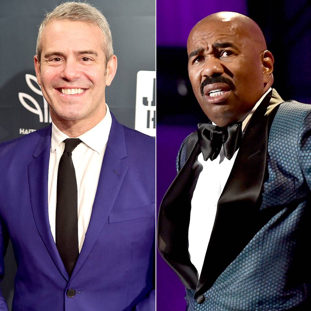 Andy Cohen and Steve Harvey