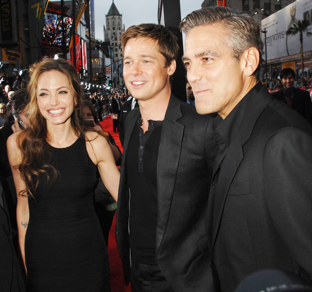 Angelina Jolie, Brad Pitt and George Clooney