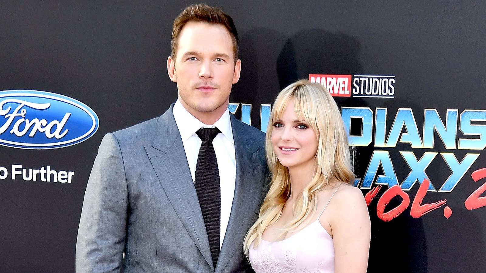 Chris Pratt and Anna Faris arrives at the Premiere Of Disney And Marvel's "Guardians Of The Galaxy Vol. 2" at Dolby Theatre on April 19, 2017 in Hollywood, California.