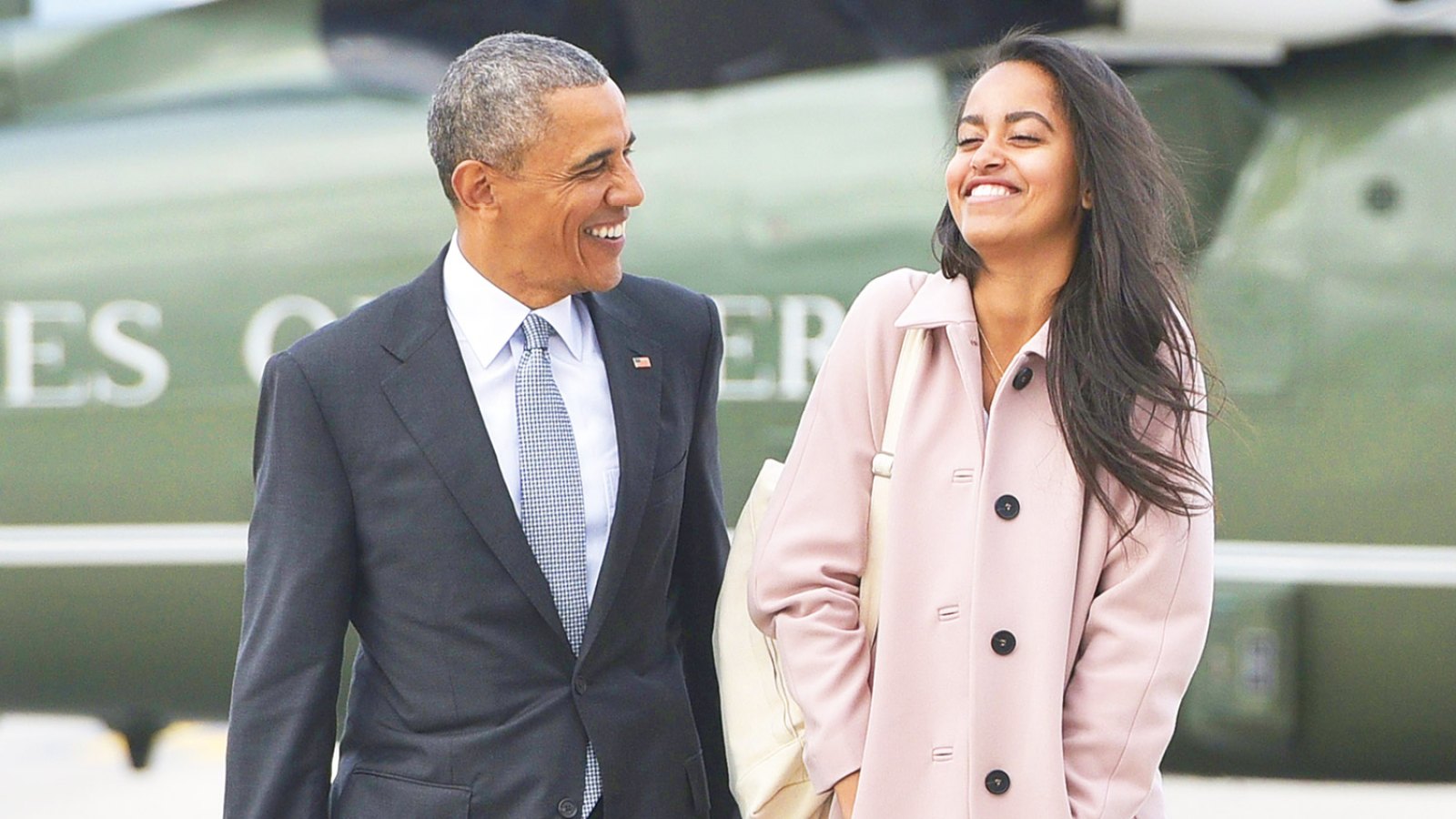 US President Barack Obama and daughter Malia