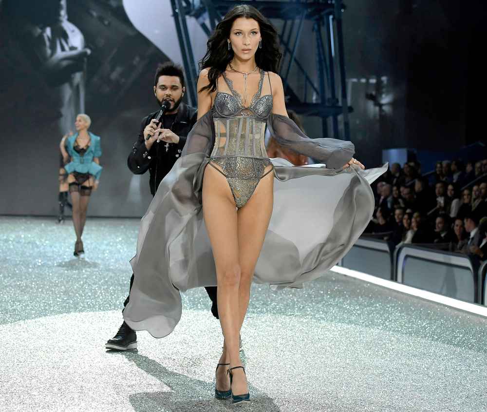 Bella Hadid walks the runway at the Victoria's Secret Fashion Show on November 30, 2016 in Paris, France.