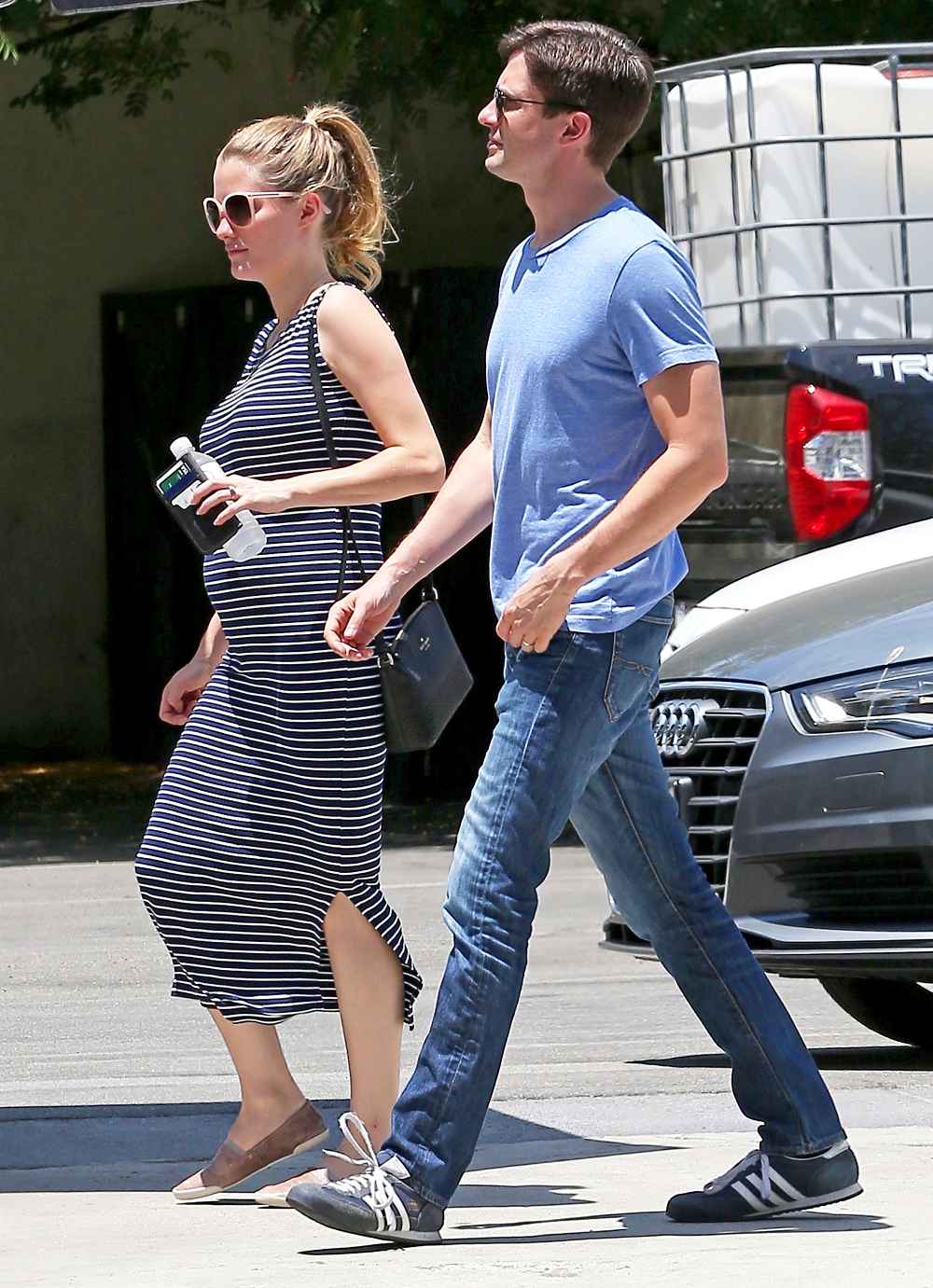 Topher Grace and Ashley Hinshaw