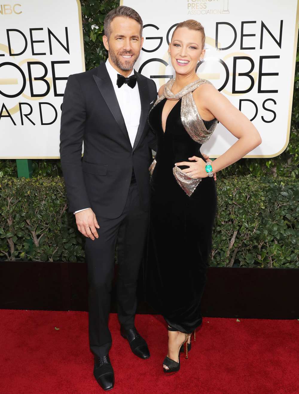 Ryan Reynolds and Blake Lively arrive at the 74th Annual Golden Globe Awards held at the Beverly Hilton Hotel on Jan. 8, 2017.