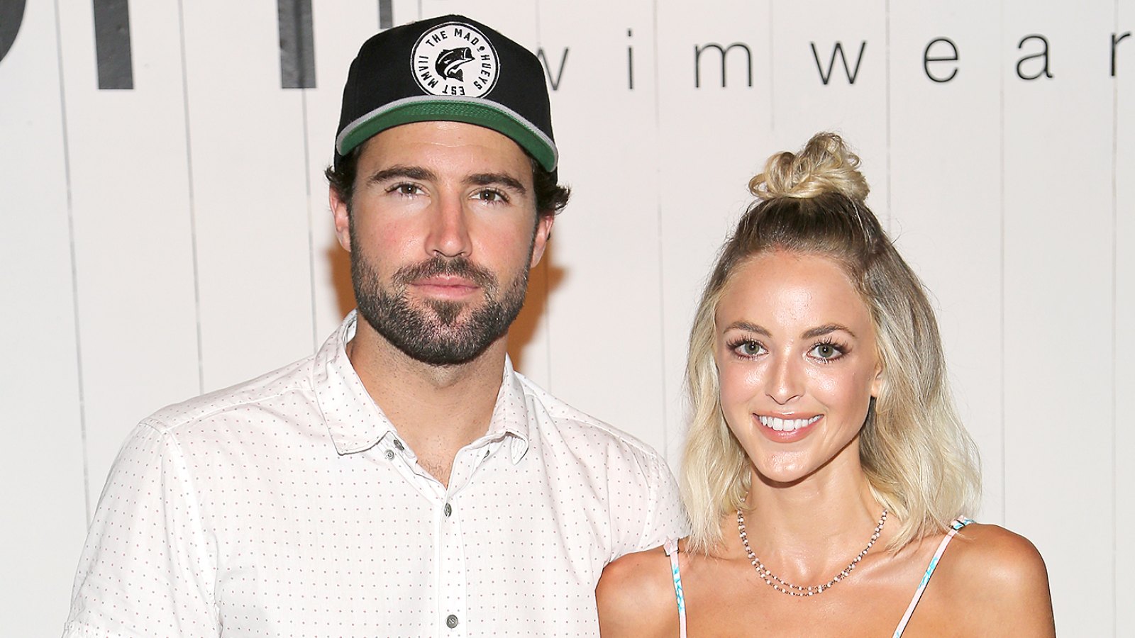 Brody Jenner and Kaitlynn Carter attend the Tori Praver fashion show during FUNKSHION: Fashion Week Miami Beach Swim at the FUNKSHION Tent on July 18, 2015 in Miami Beach, Florida.