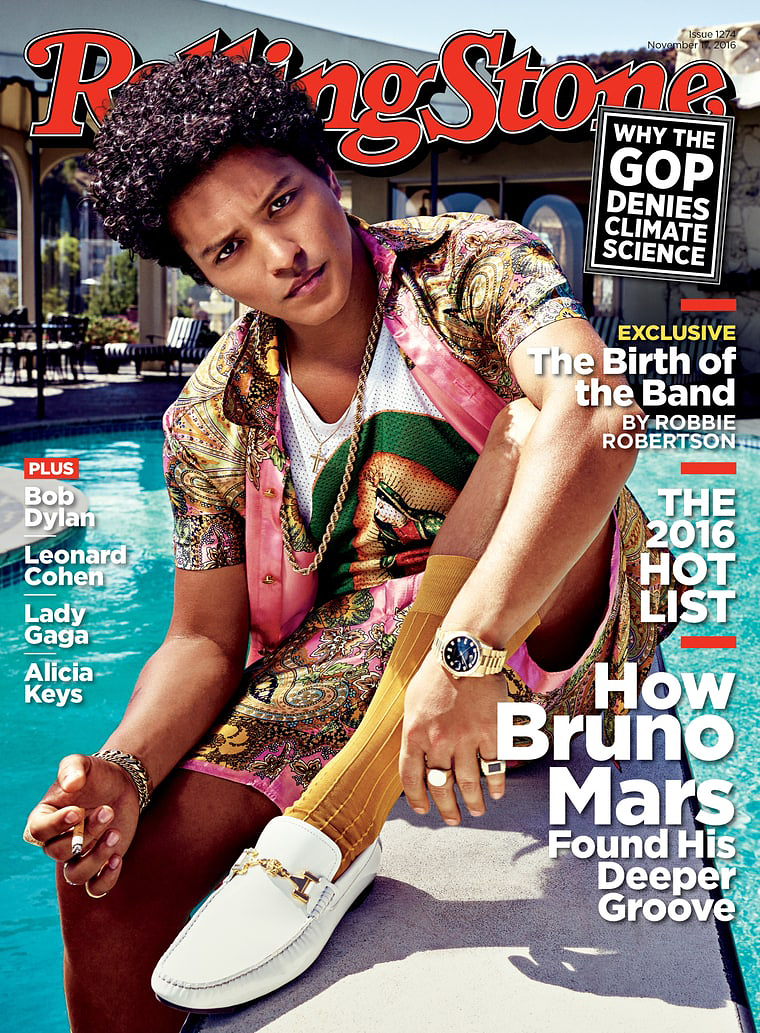 Bruno Mars on the cover of Rolling Stone
