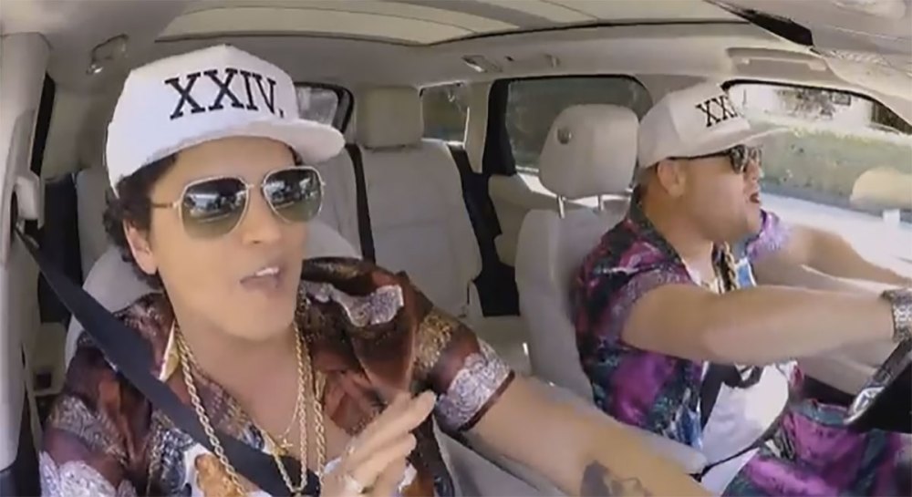 Bruno Mars and James Corden wear matching outfits for Carpool Karaoke