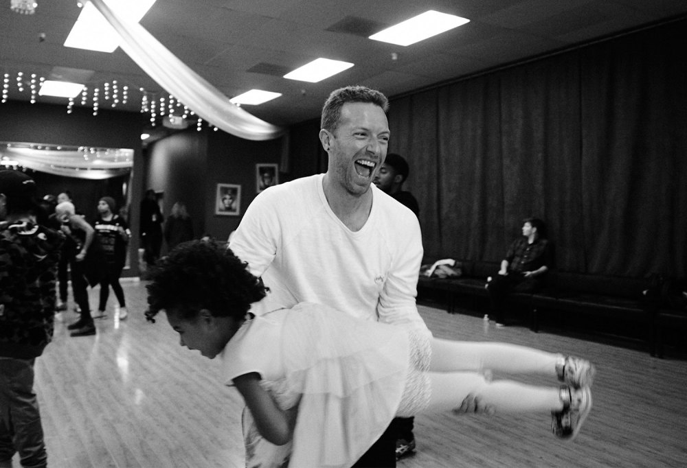 Chris Martin and Blue Ivy