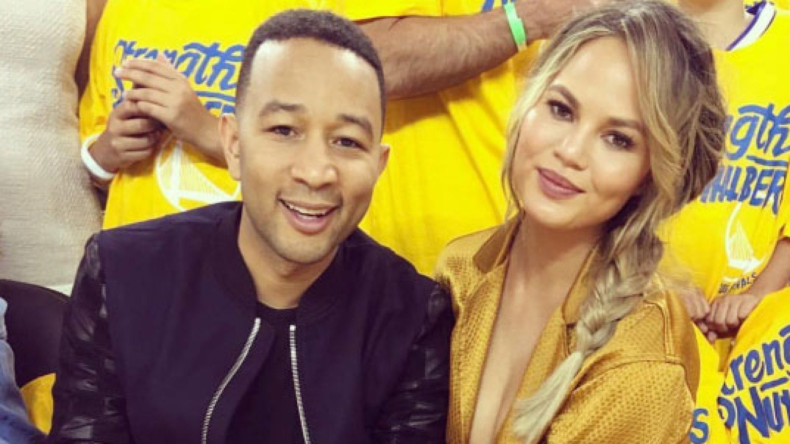 Chrissy Teigen and John Legend introduced baby Luna to the world of NBA