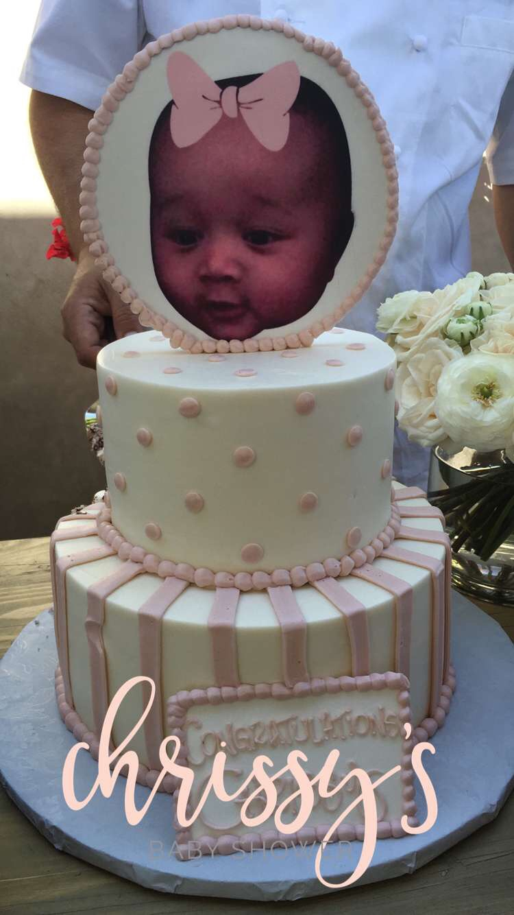 Chrissy's baby shower cake