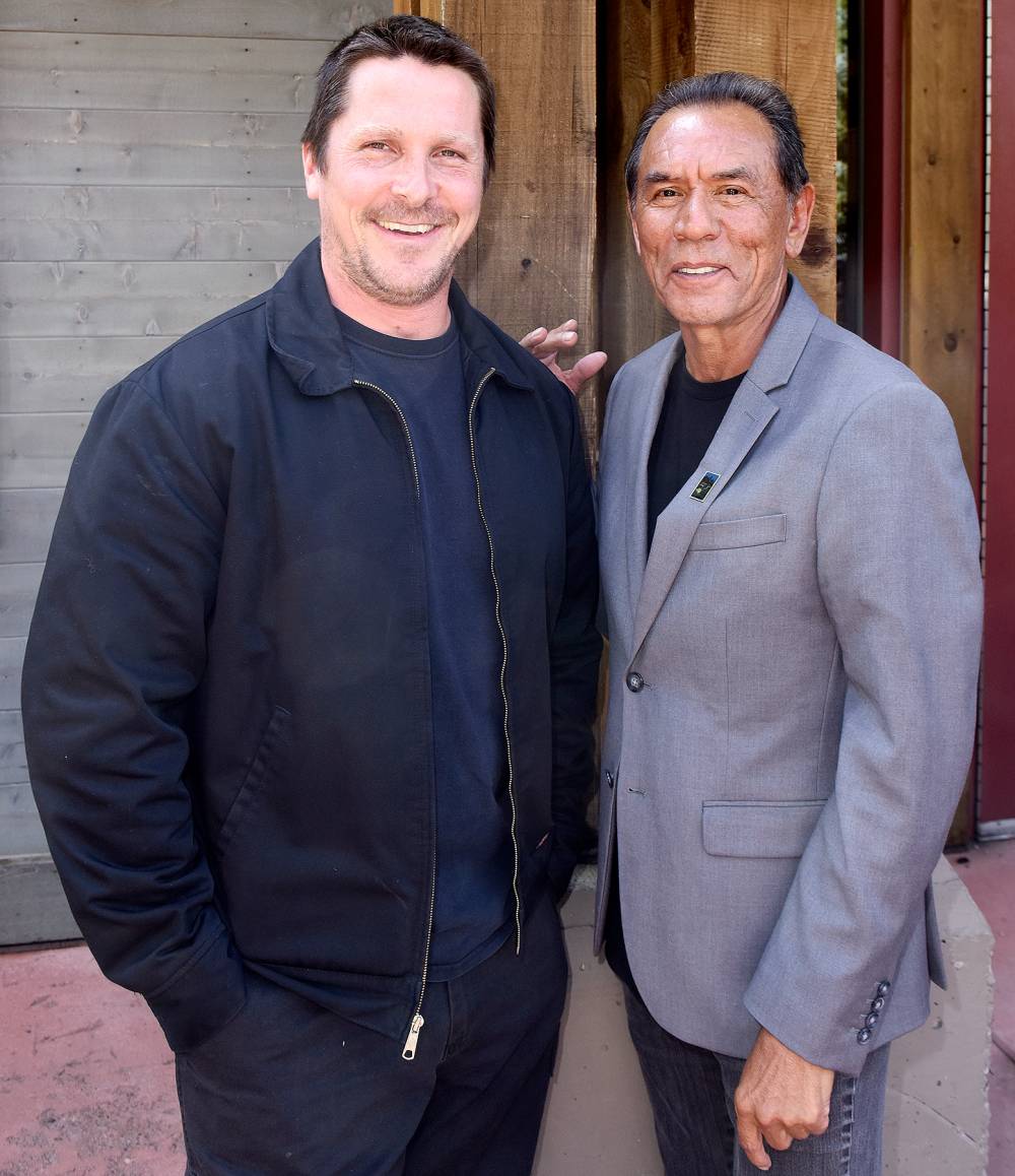 Christian Bale and Wes Studi attend the Telluride Film Festival 2017 on September 3, 2017 in Telluride, Colorado.