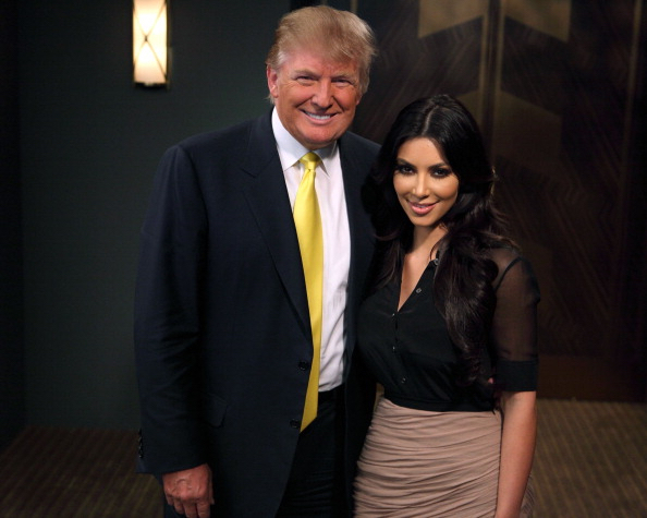 Donald Trump and Kim Kardashian on 'The Apprentice' in 2010.