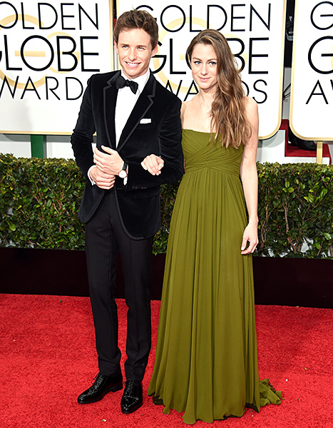 Eddie Redmayne and Hannah Bagshawe - Golden Globes