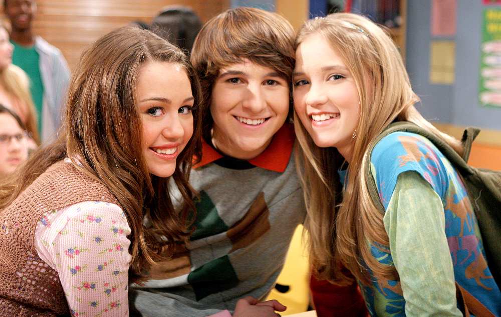 Miley Cyrus, Mitchel Musso, and Emily Osment on Hannah Montana