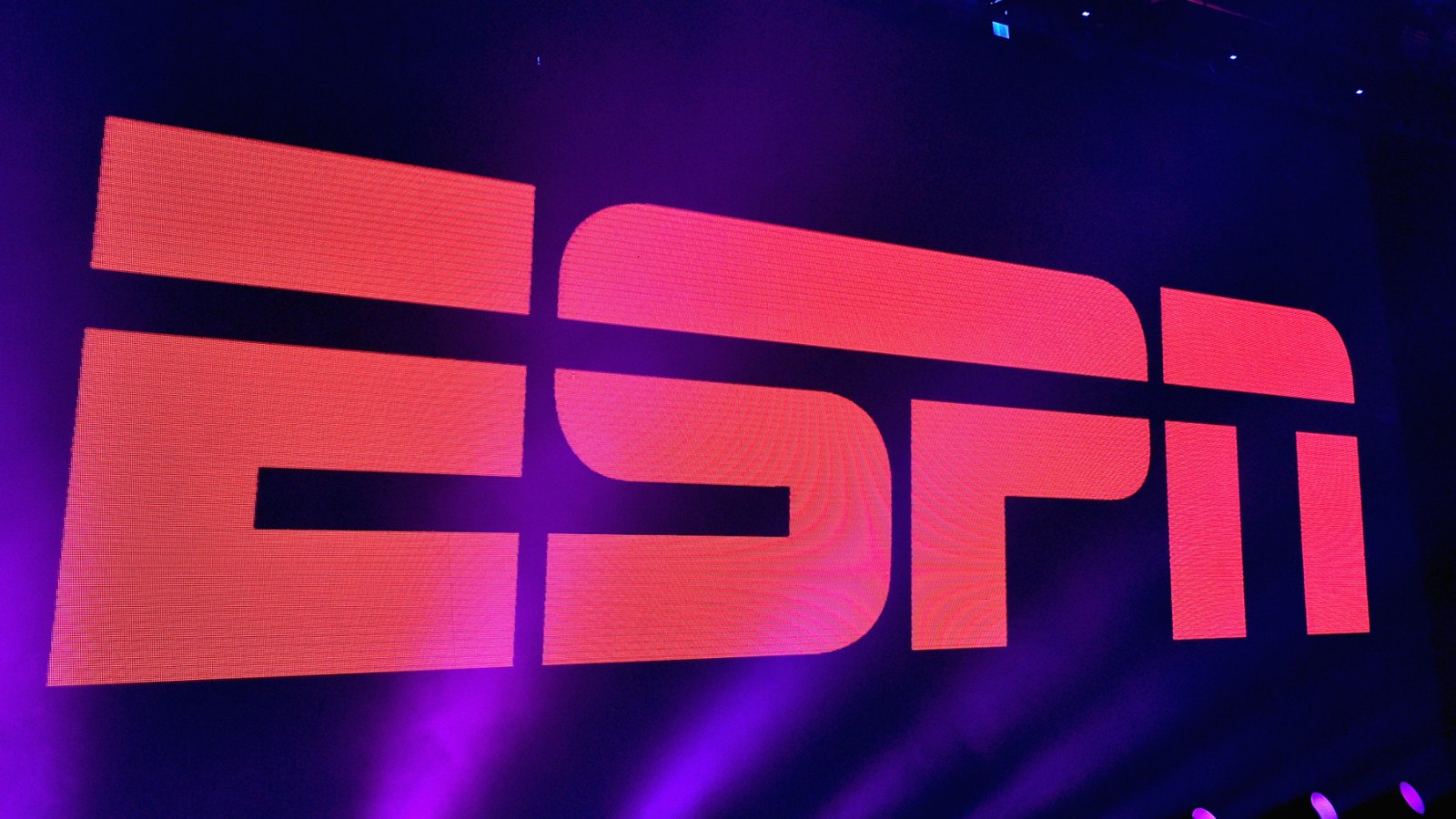 ESPN logo during ESPN The Party in San Francisco on February 5, 2016.
