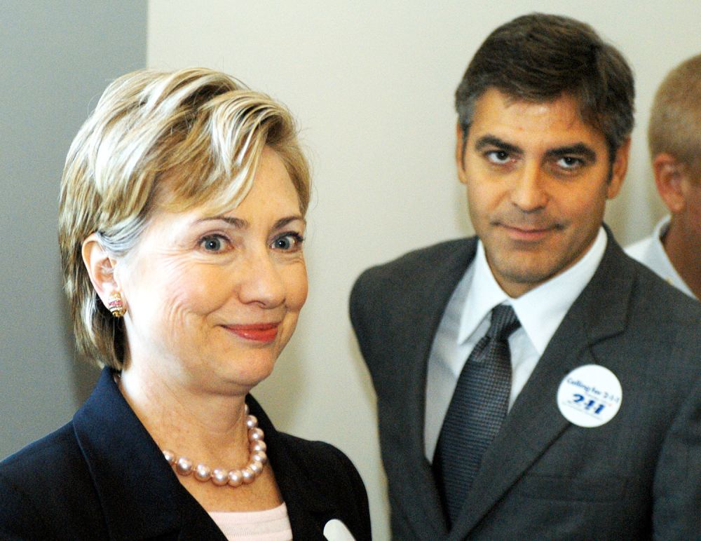 Hillary Clinton and George Clooney