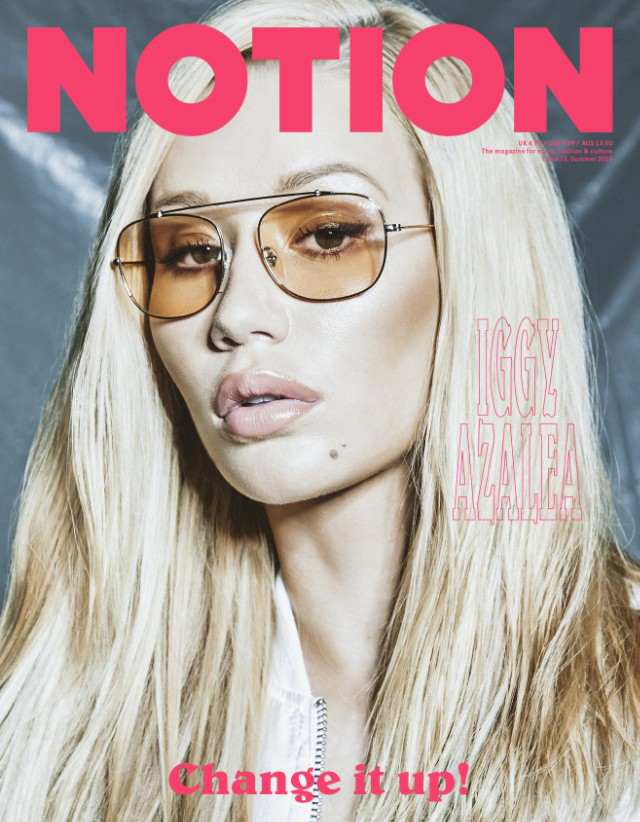 Iggy Azalea on the cover of ‘Notion’ magazine.