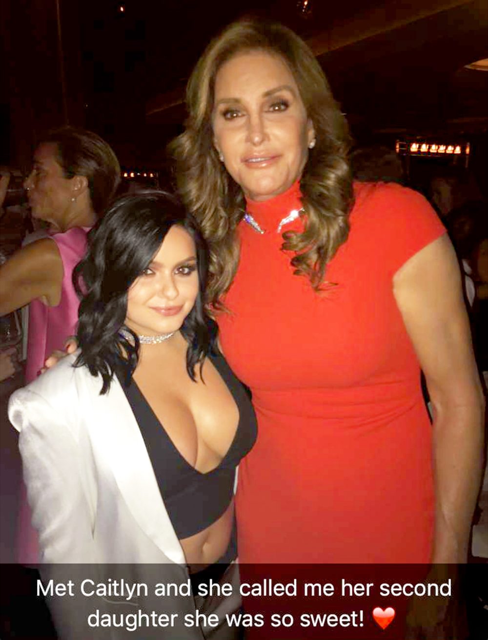 Ariel Winter and Caitlyn Jenner