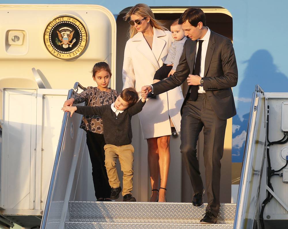 Ivanka Trump and Jared Kushner and children