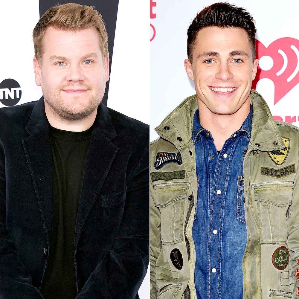 James Corden and Colton Haynes