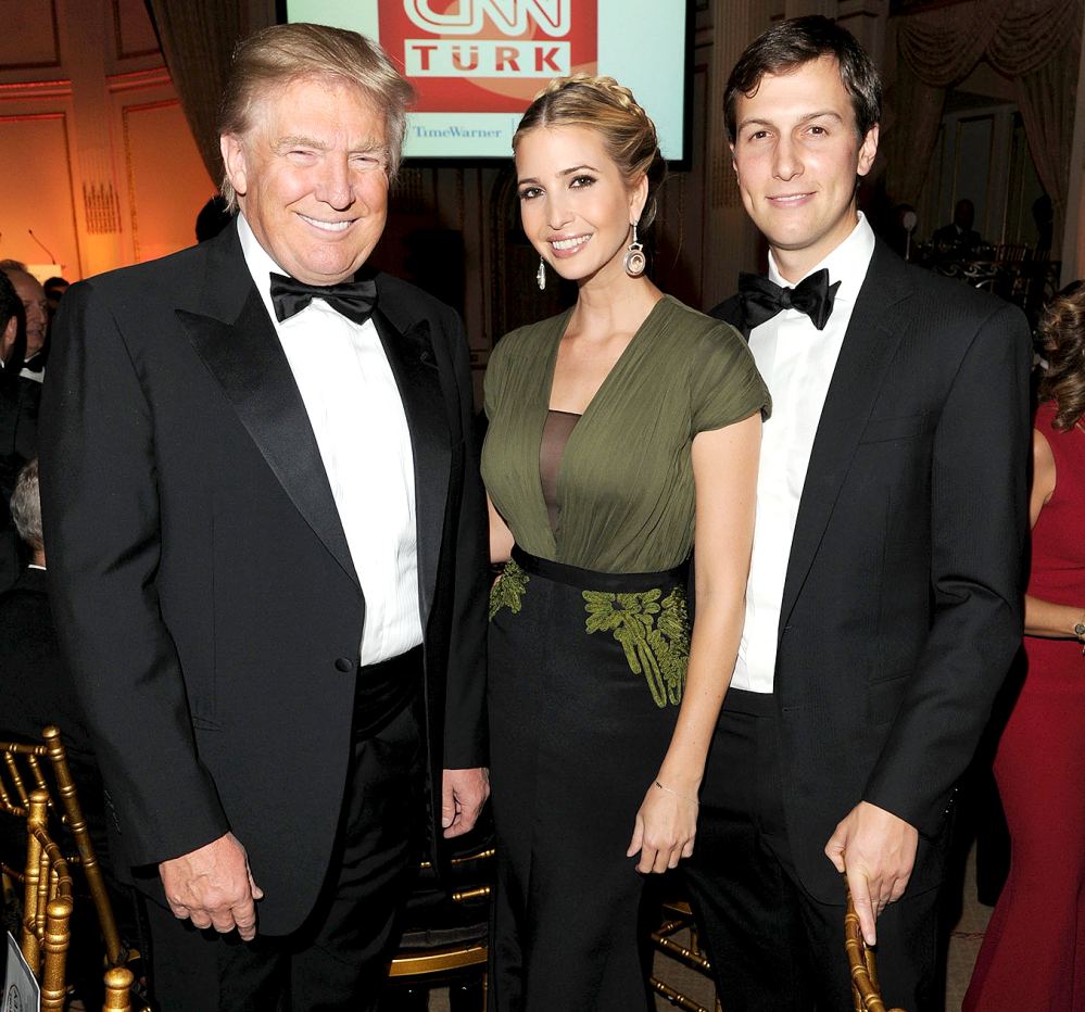 Donald Trump, Ivanka Trump and Jared Kushner attend the Turkish Society Annual Dinner Gala at The Plaza Hotel on October 18, 2012 in New York City.