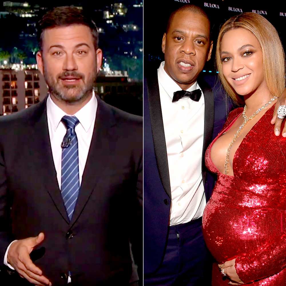 Jimmy Kimmel, Jay-Z, and Beyonce