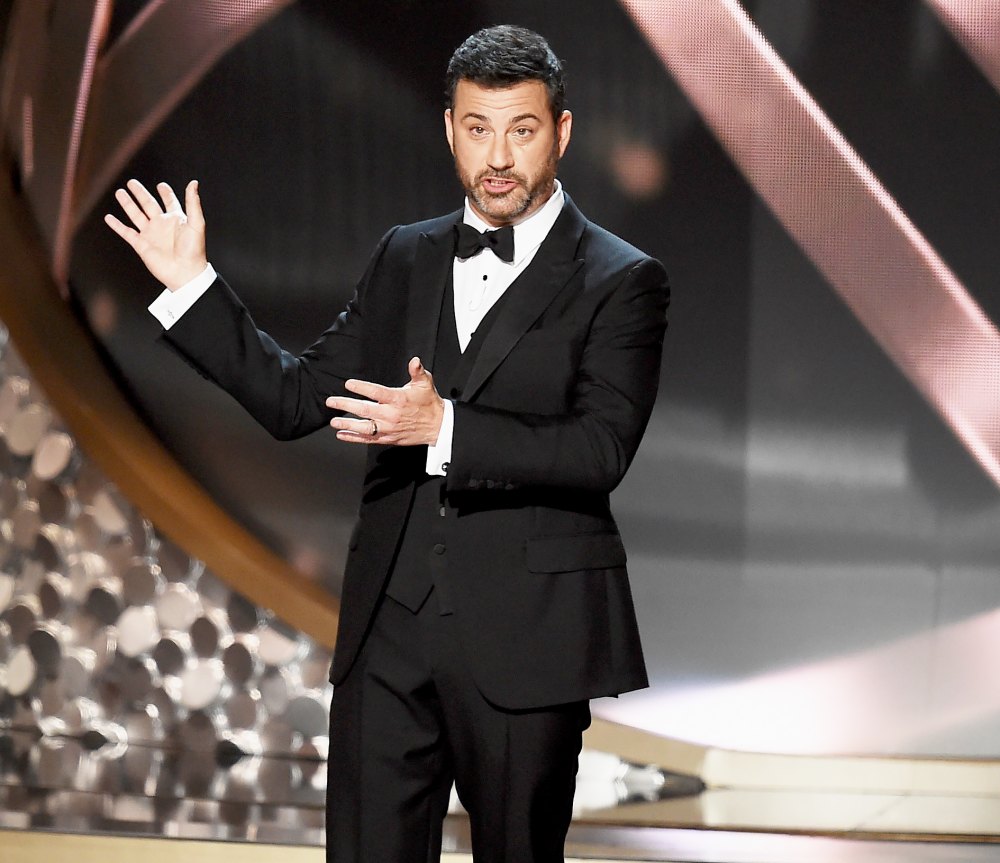 Jimmy Kimmel speaks onstage during the 68th Annual Primetime Emmy Awards.